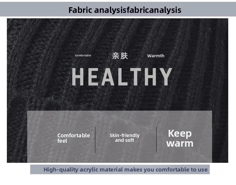 Autumn and Winter New Products Men's and Women's Fashion Atmosphere Winter Knitted Solid Color Scarf Hat Glove 3-Piece Set