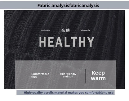 Autumn and Winter New Products Men's and Women's Fashion Atmosphere Winter Knitted Solid Color Scarf Hat Glove 3-Piece Set